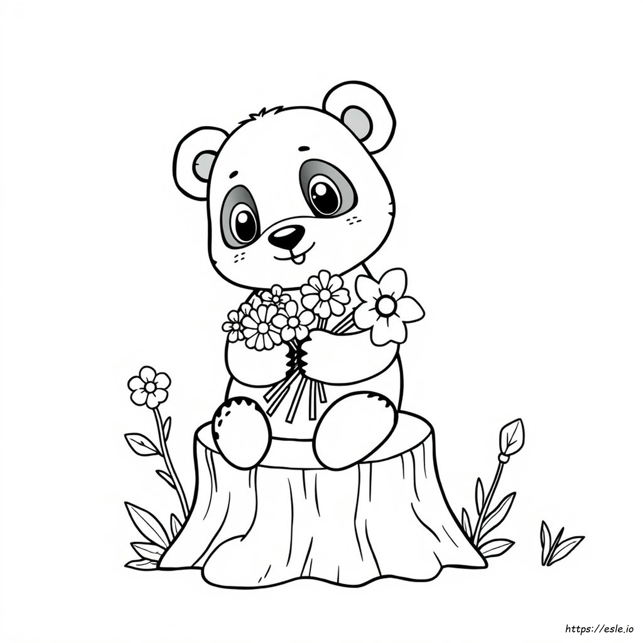 Combo Panda Coloring Pages Printable