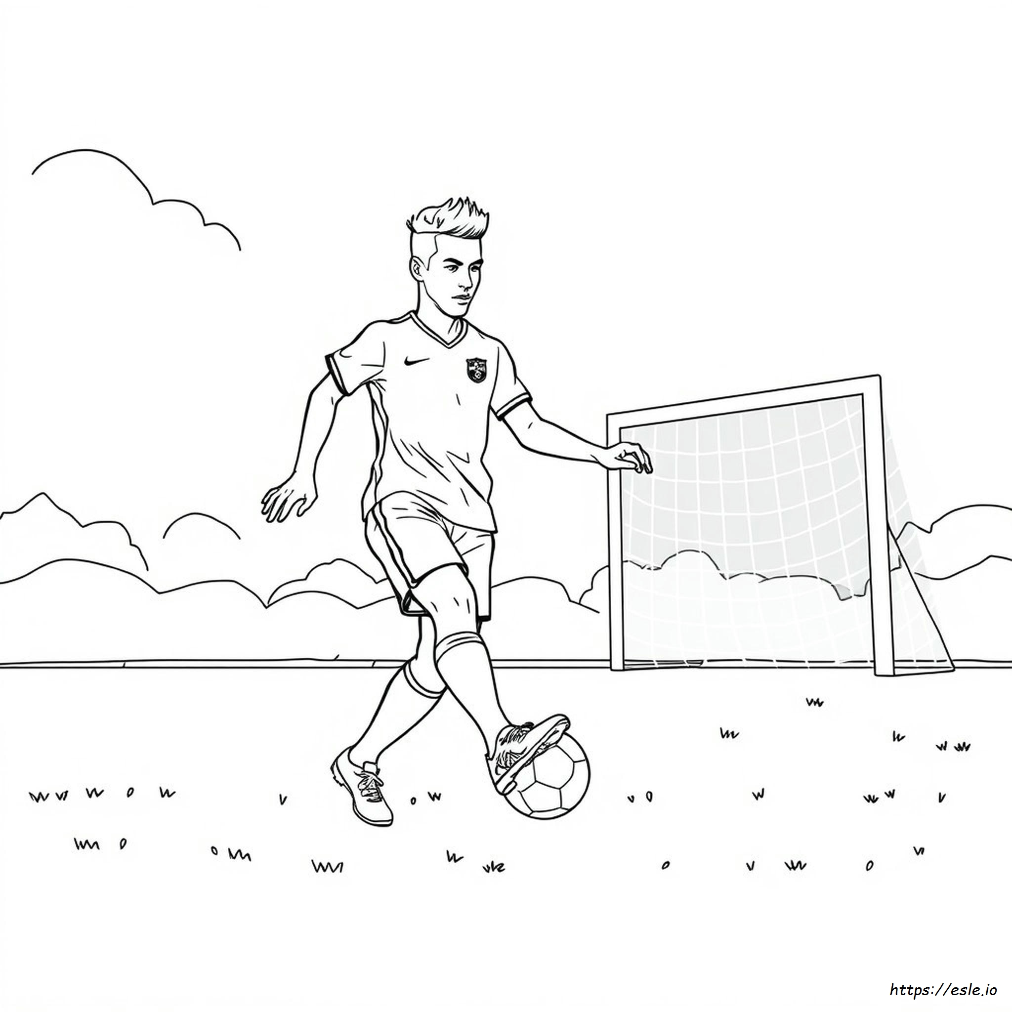 Brazil Neymar Coloring Pages