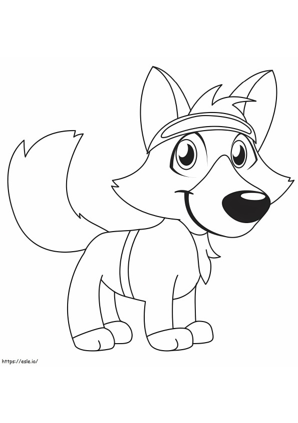 Fox A4 coloring page
