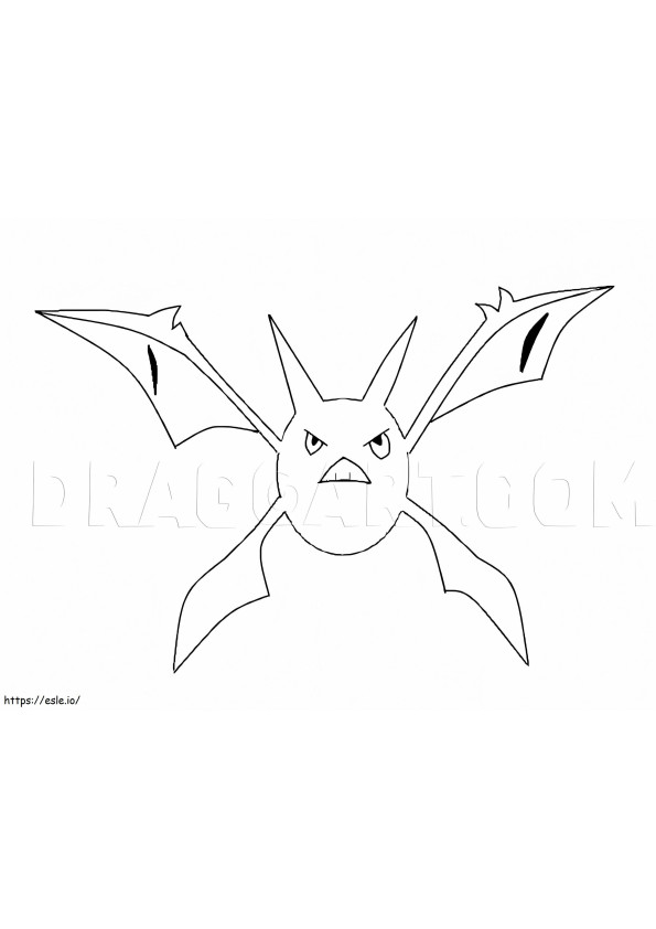 Free Crobat Pokemon coloring page