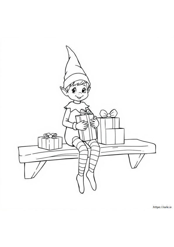 Elf On Shelf Coloring Pages Free