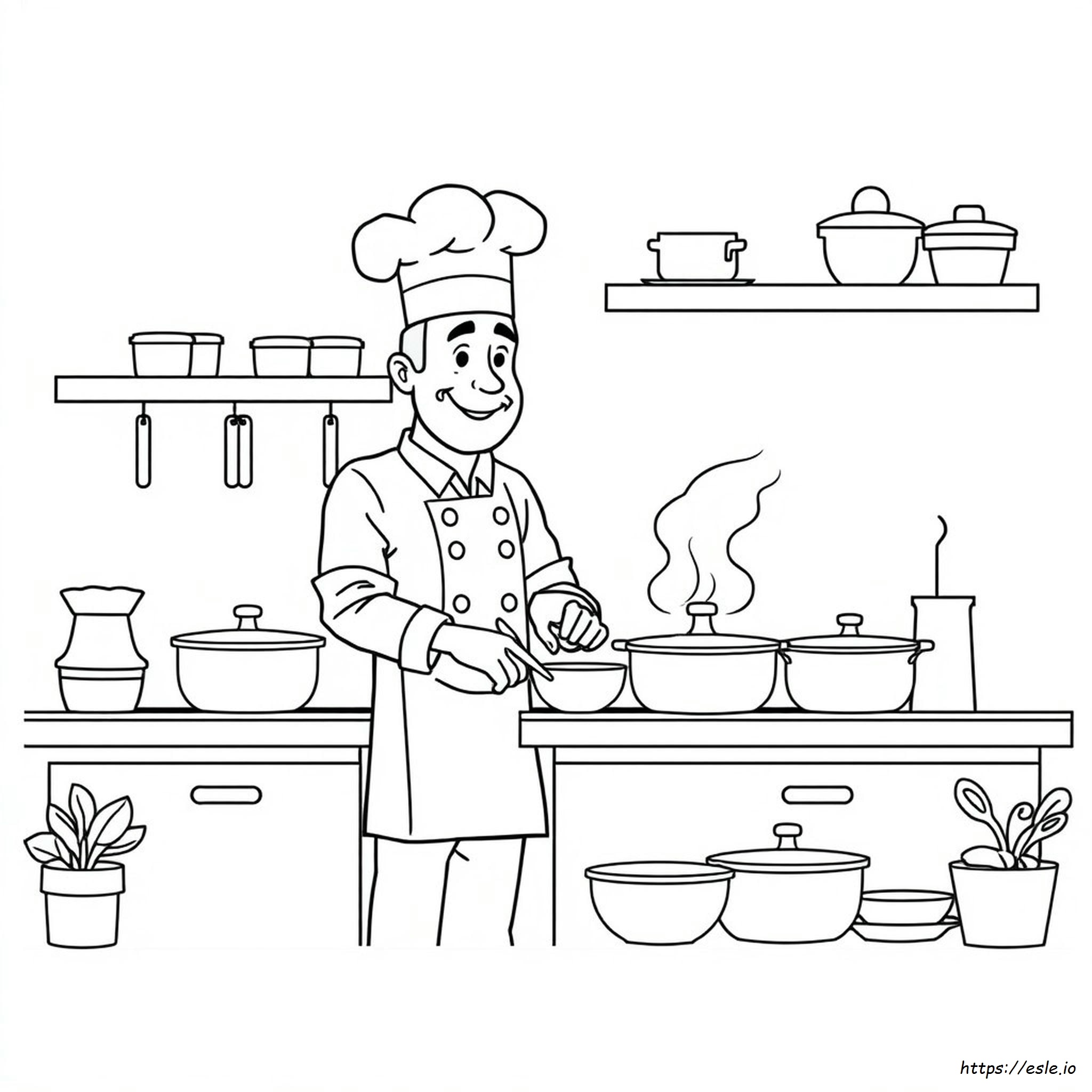 Free Printable Chef Coloring Pages