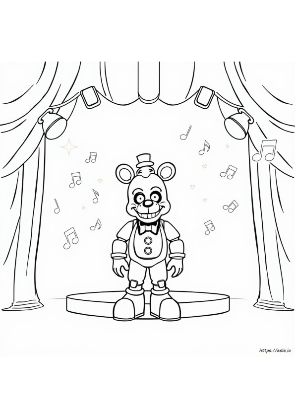 Freddy Night Funkin Ausmalbilder