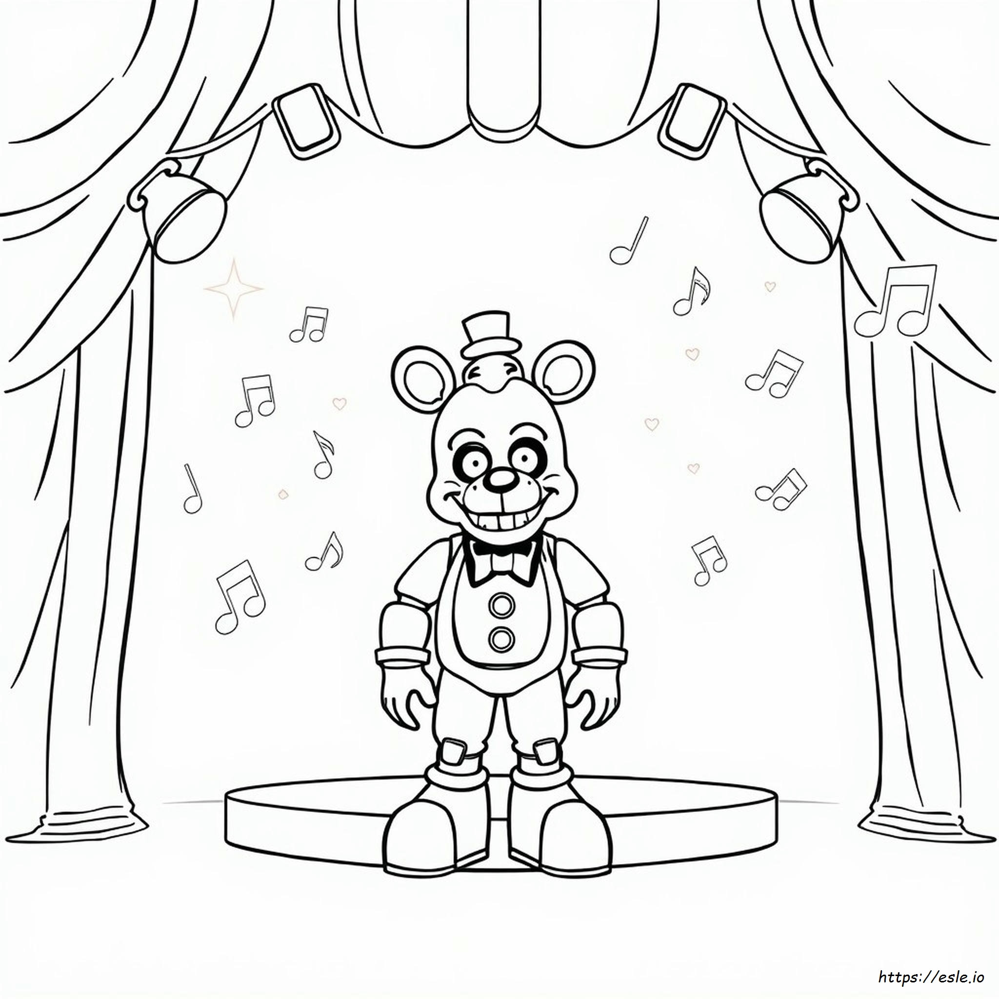 Coloriage Freddy Night Funkin
