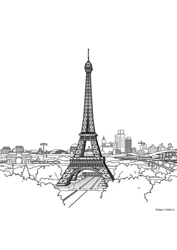 Coloriage Tour Eiffel