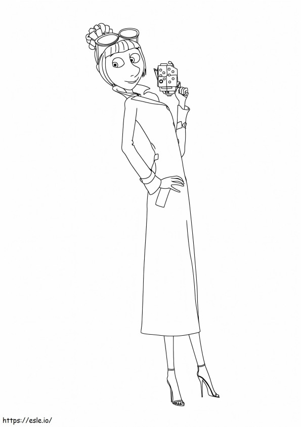 Lucy Wilde From Despicable Me 2 coloring page