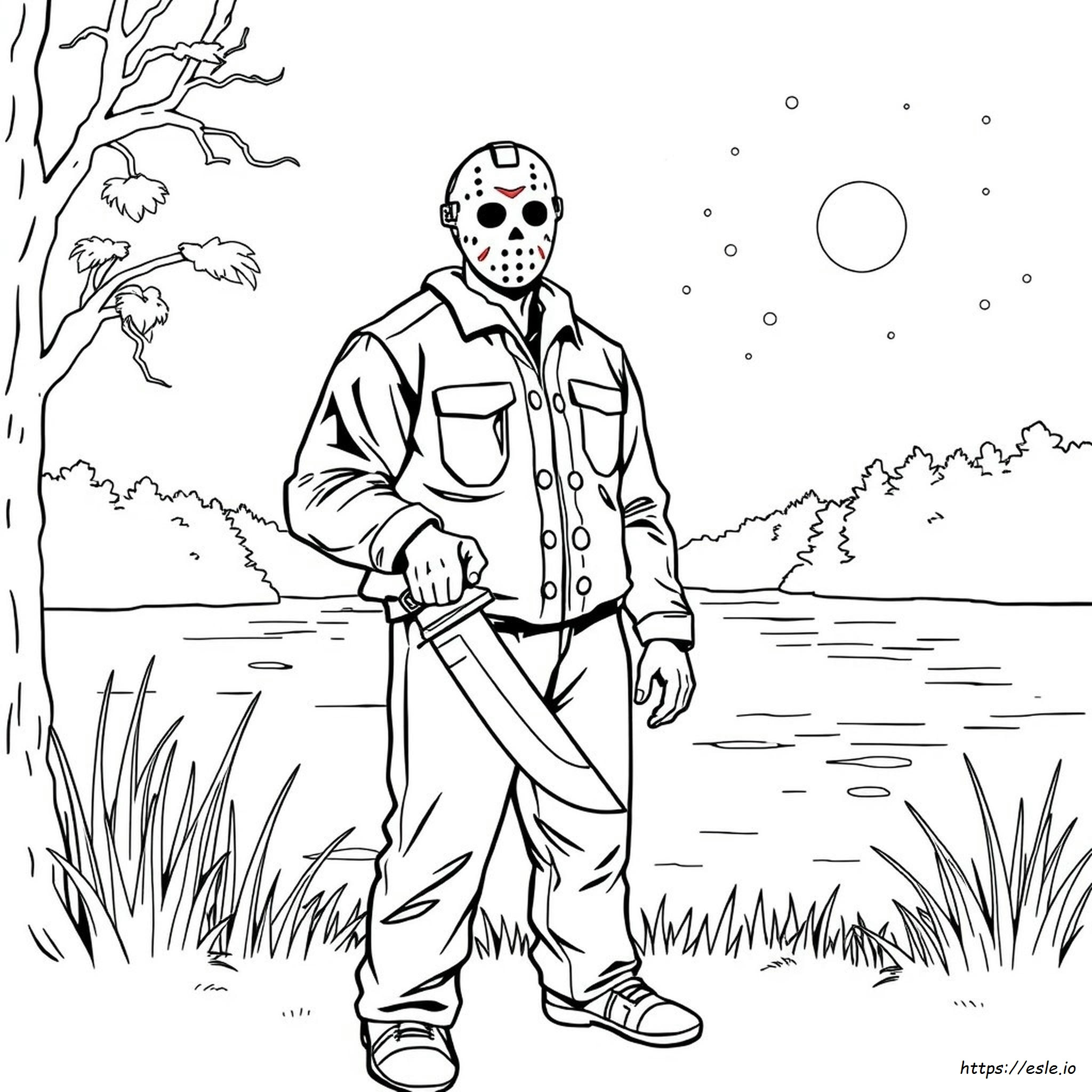 Jason Drawing.pdf Jason Voorhees Ausmalbilder