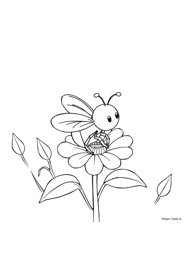 Abeja Para Colorear Imprimible