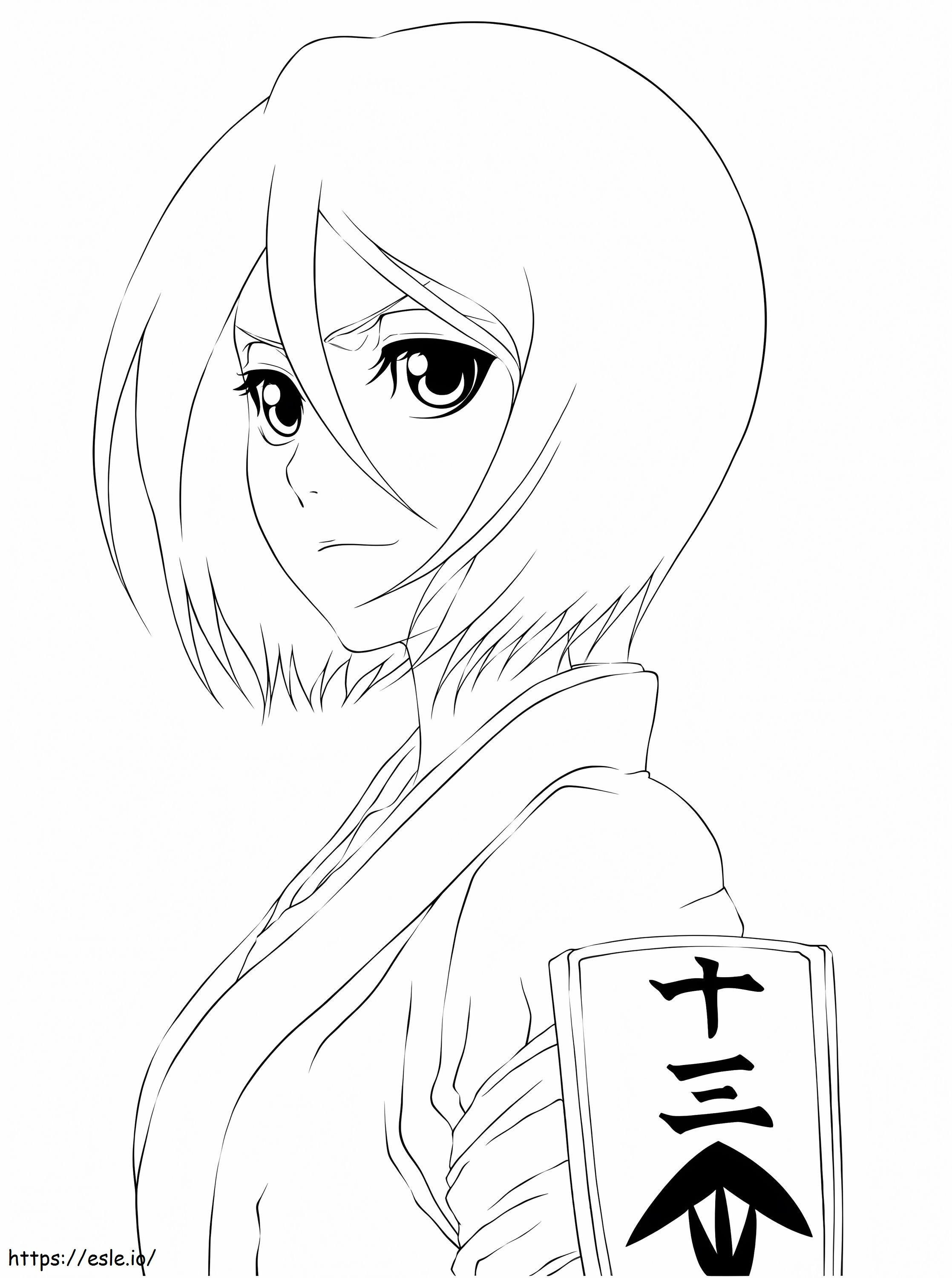 Kuchiki Rukia bleekmiddel kleurplaat kleurplaat
