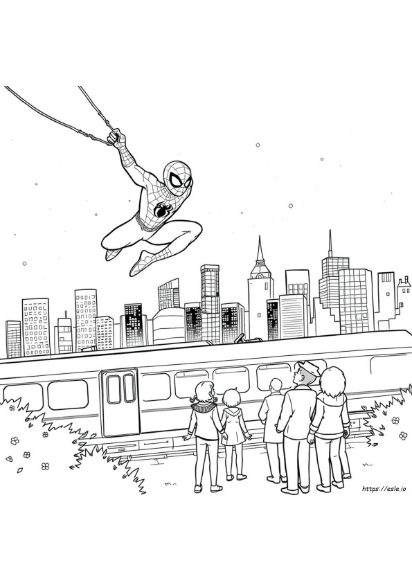 Spiderman Coloring Pages Far From Home