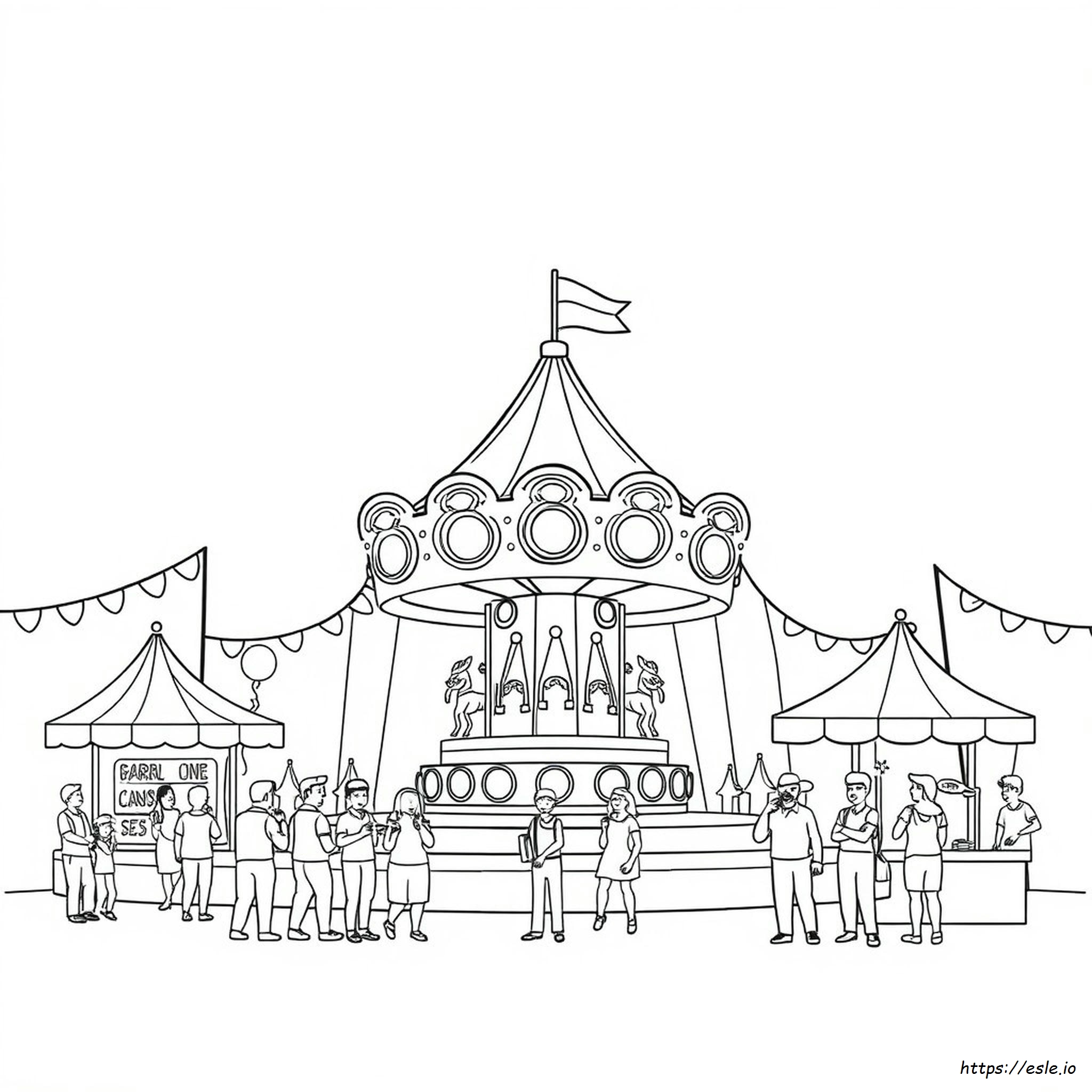 Carnival Coloring Page