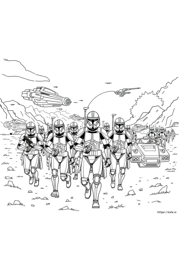Free Coloring Pages Star Wars Clone Wars