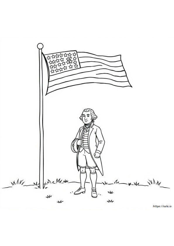 George Washington Da Colorare