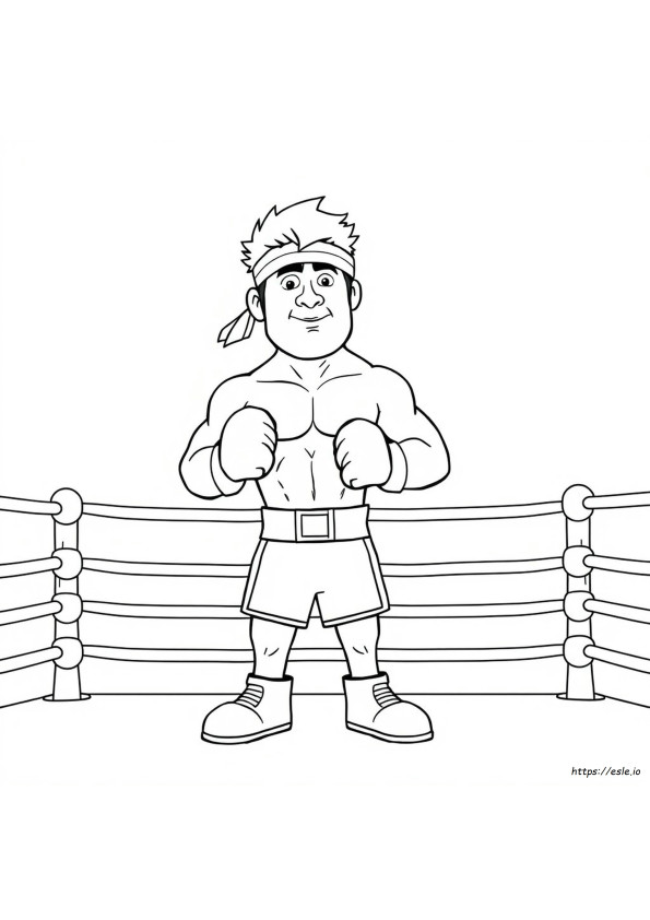Gambar Mewarnai Rocky Balboa