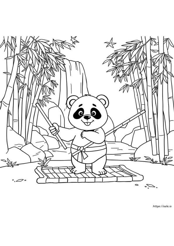 Kung Fu Panda Kleurplaat