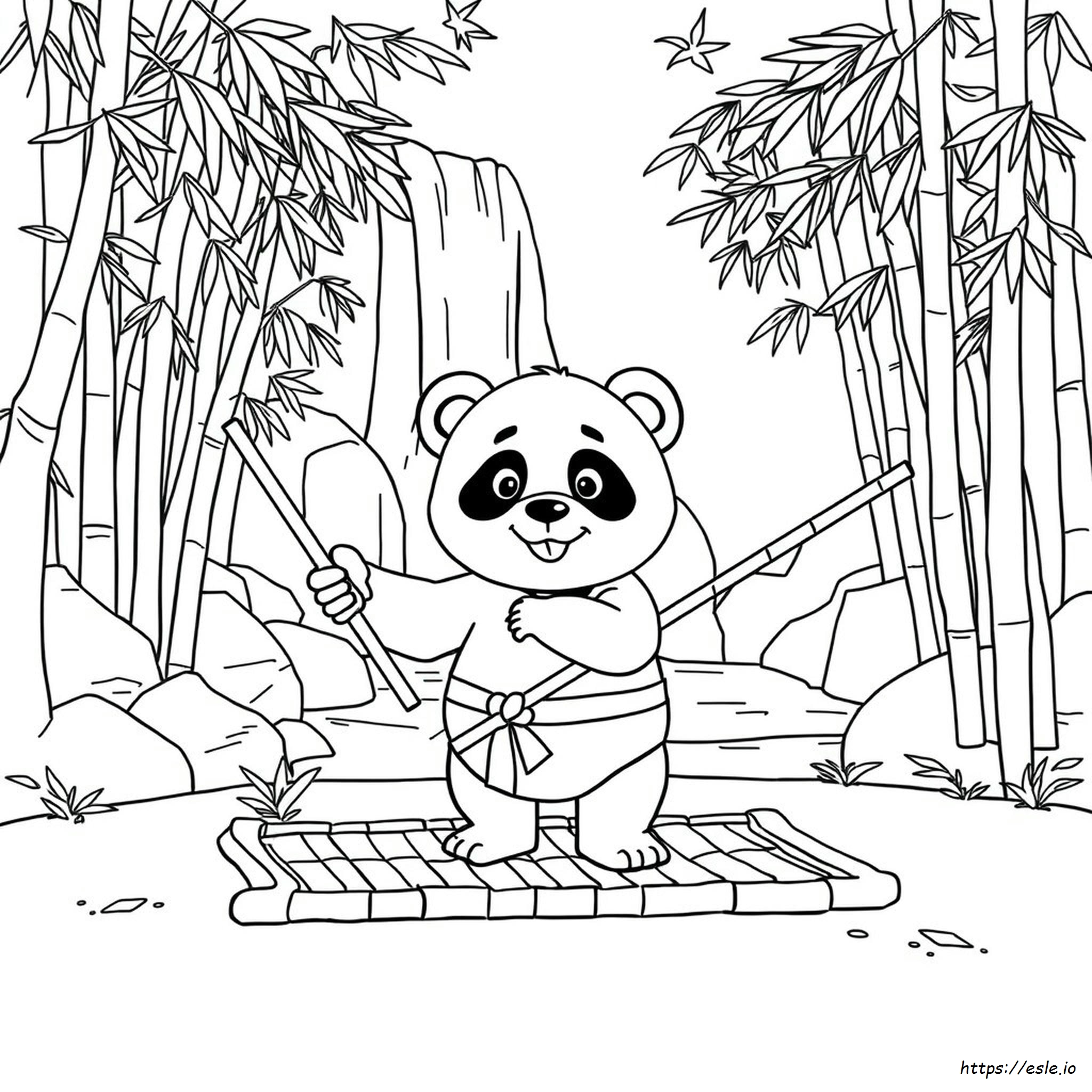 Kung Fu Panda Colouring In