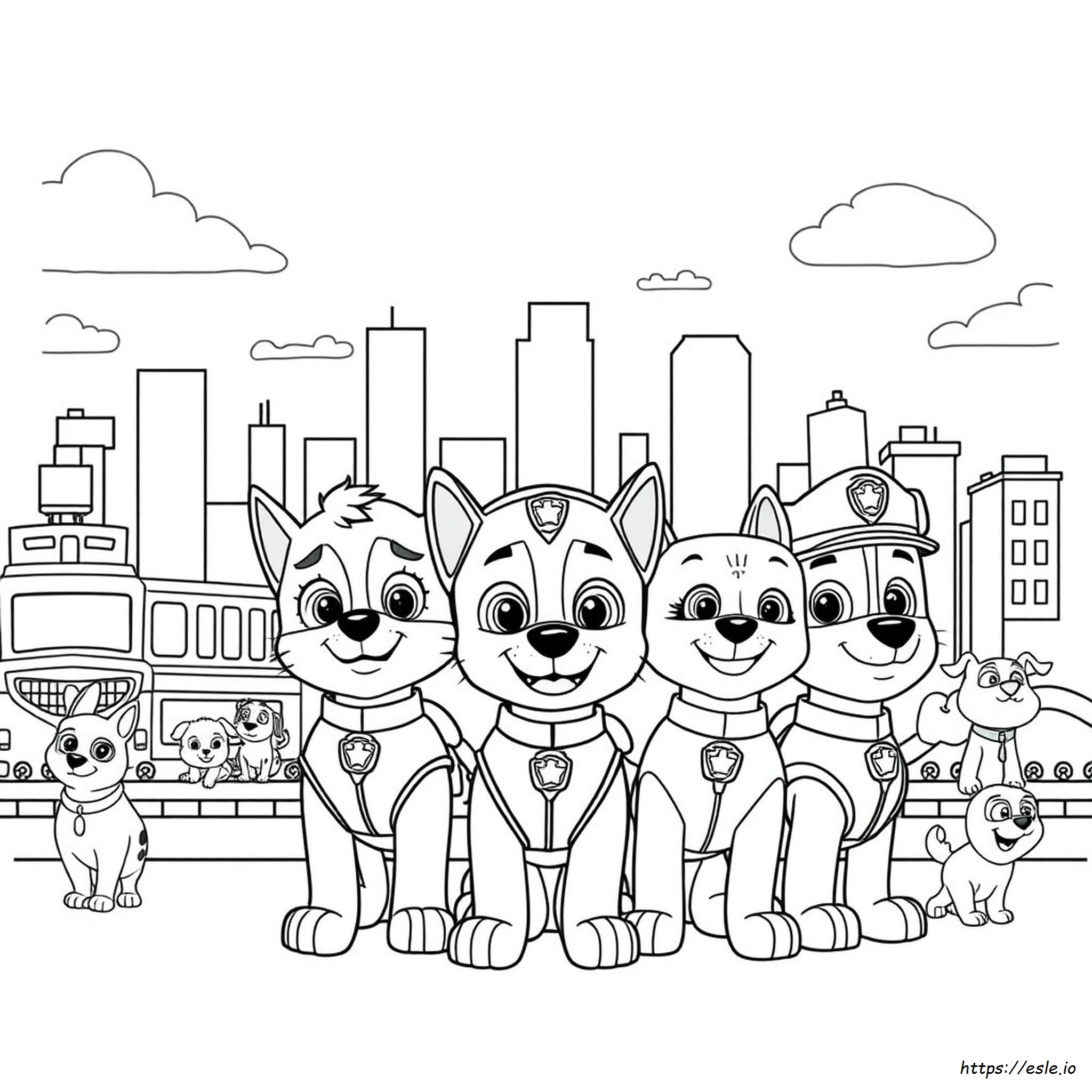 Mighty Pups Színező Oldalak Pdf