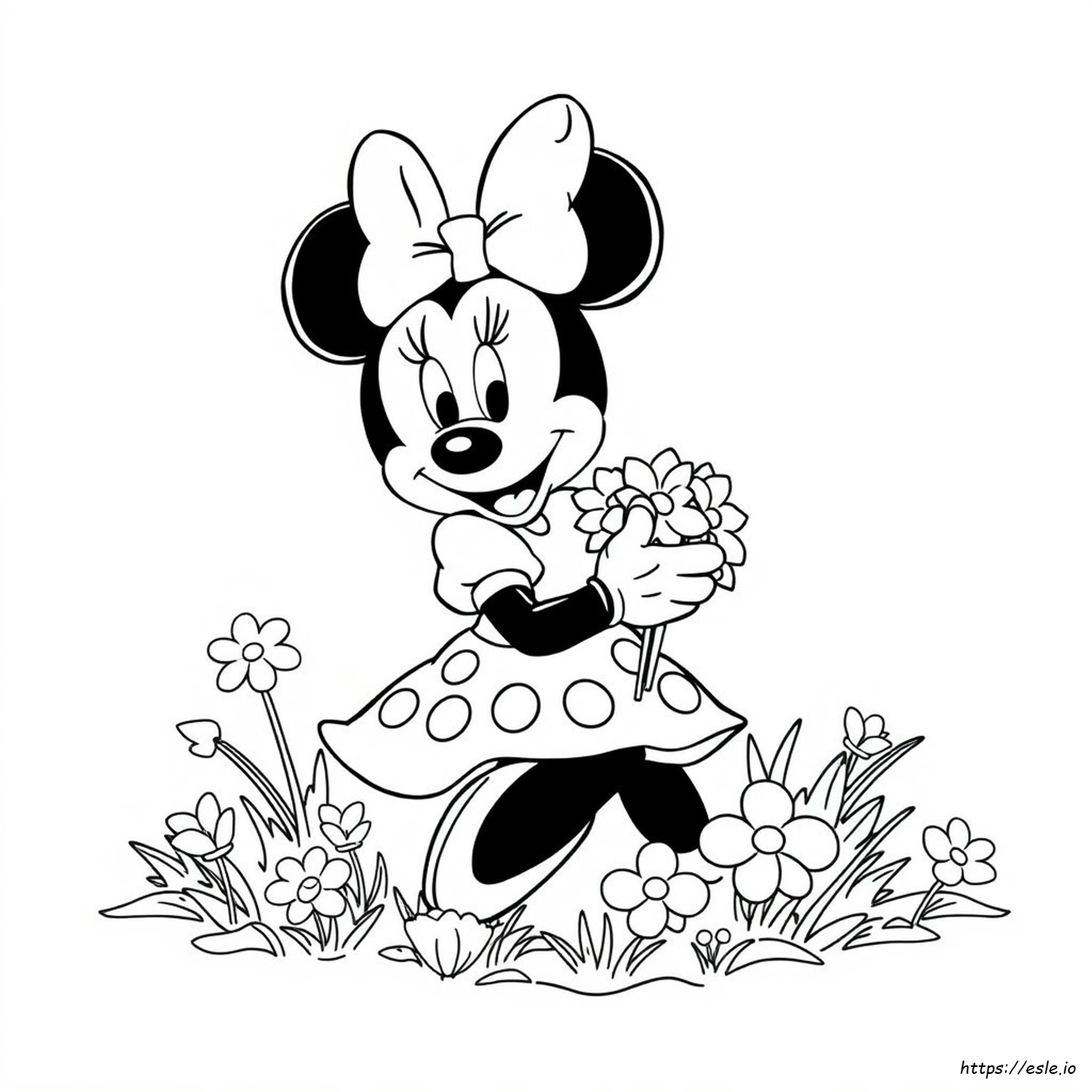Coloriage Minnie Mouse