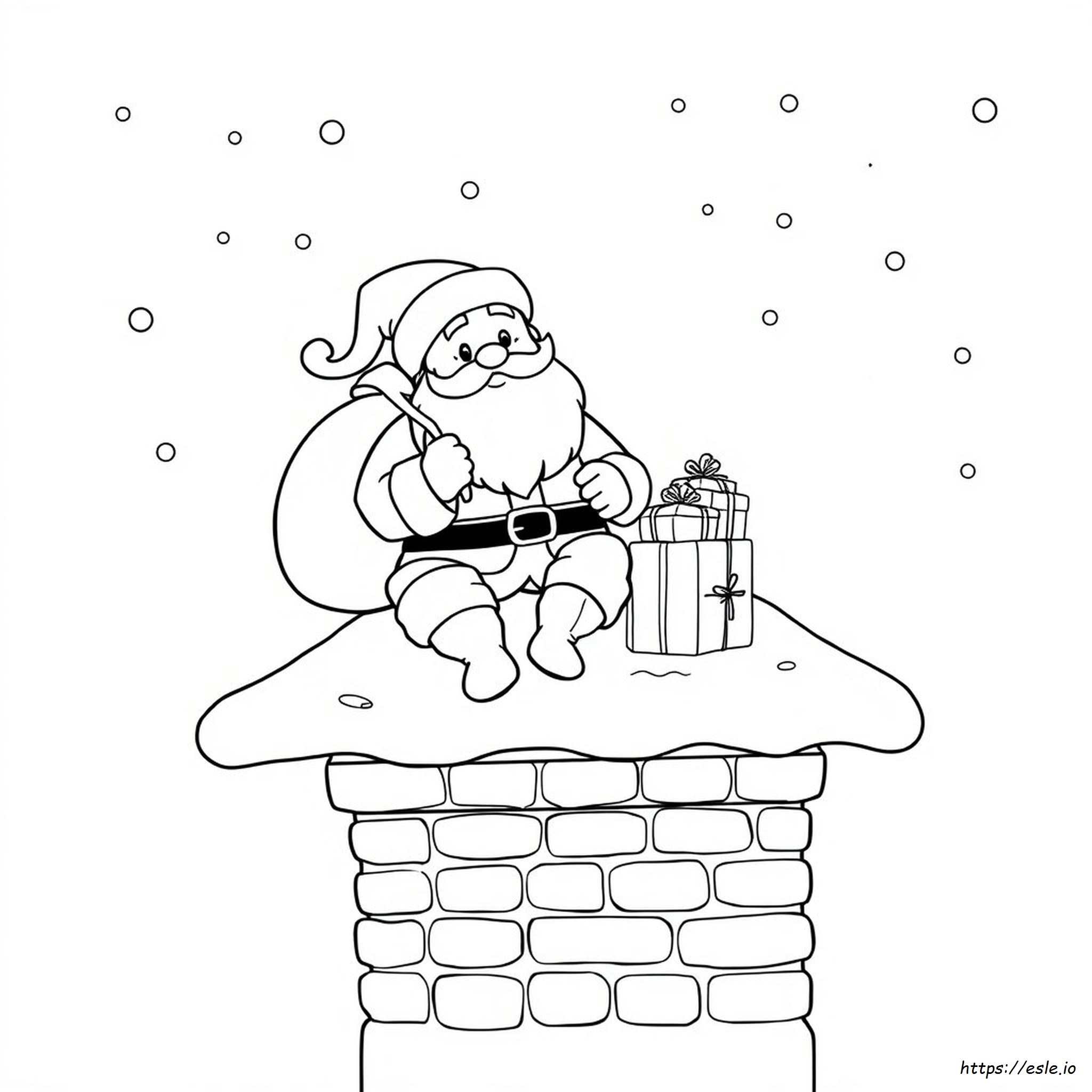 Foto De Papá Noel Para Colorear