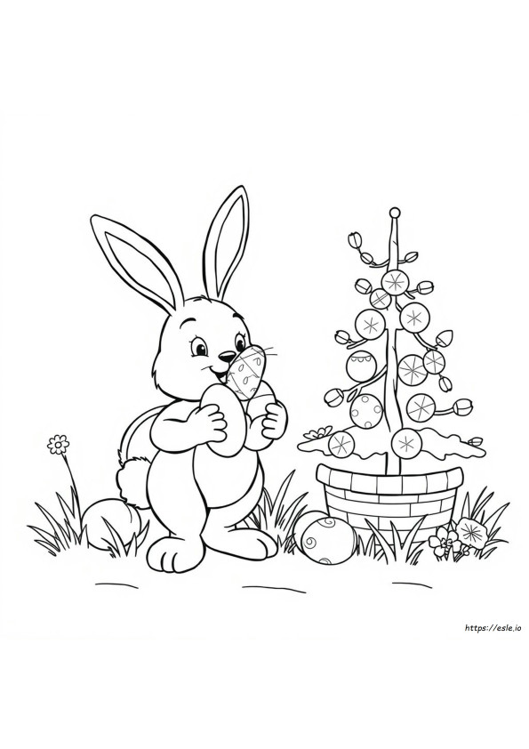 Disegni Da Colorare Gratuiti Cesto Di Pasqua