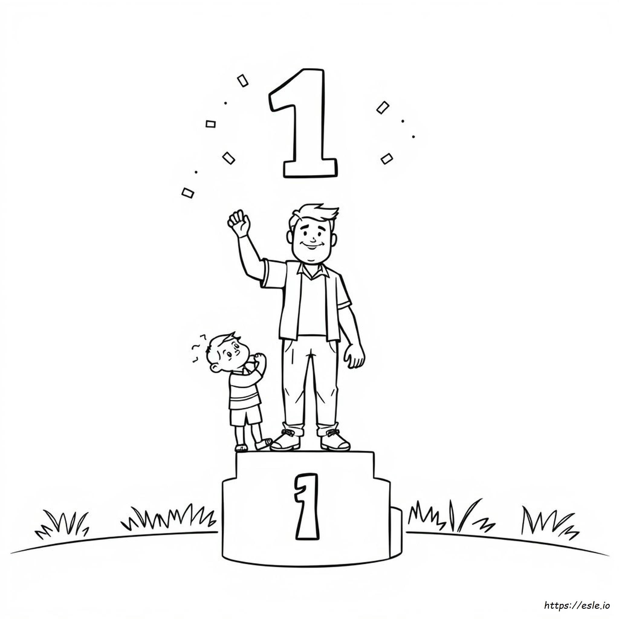 Number One Dad Coloring Pages