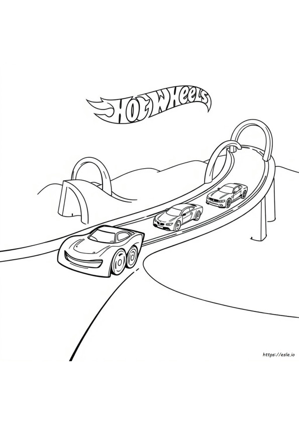 Hot Wheels Lintasan Gambar Mewarnai