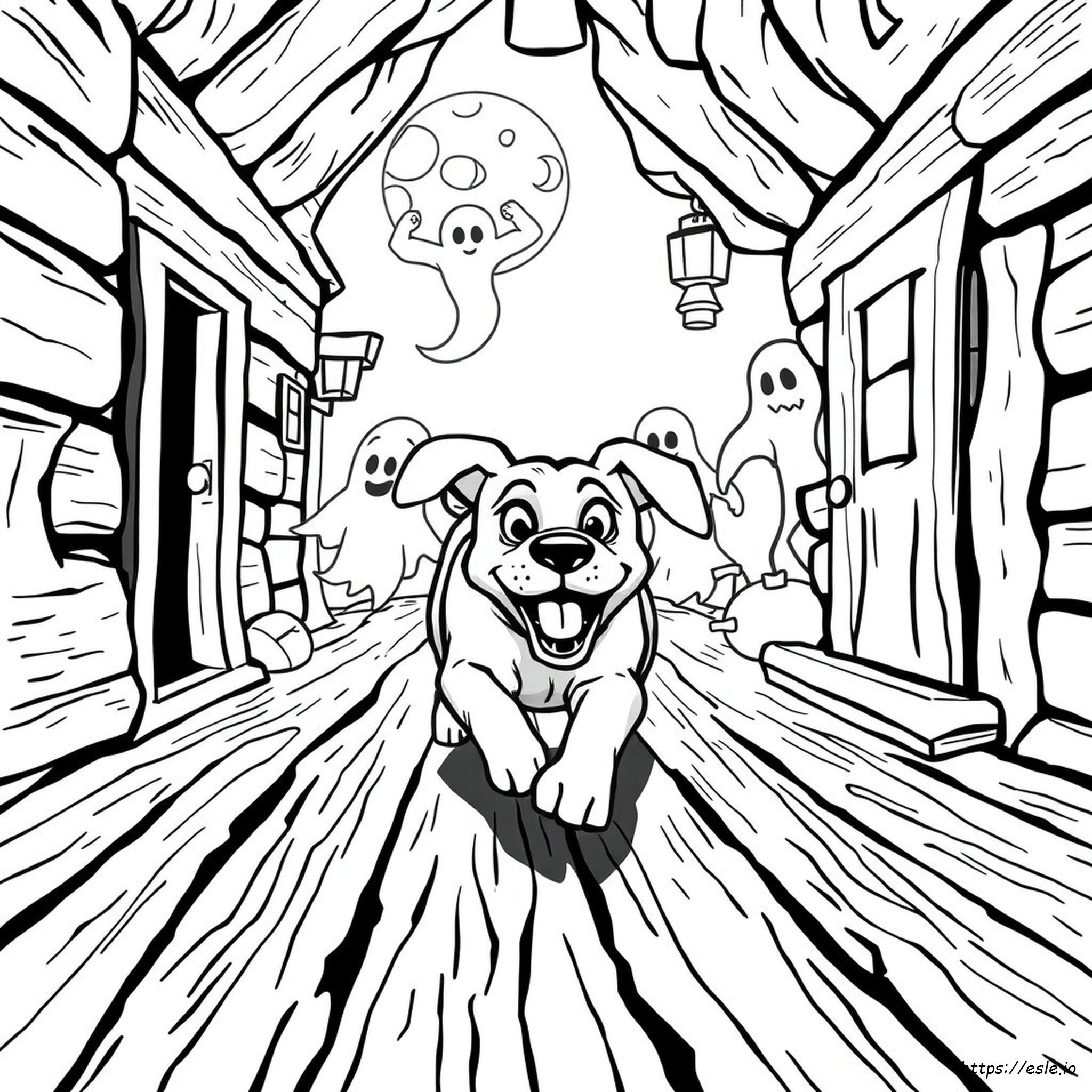 Coloriage Chien Cauchemar