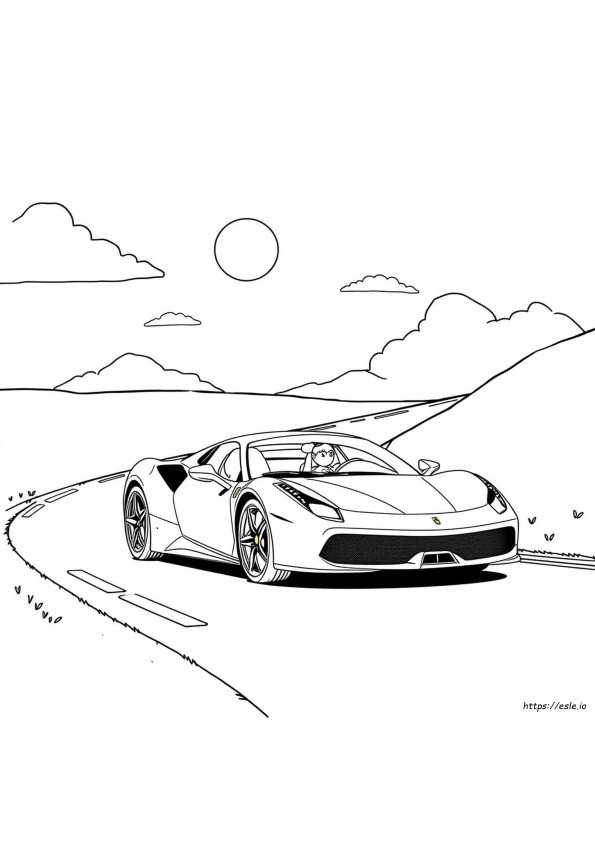 Ferrari Colouring Pictures
