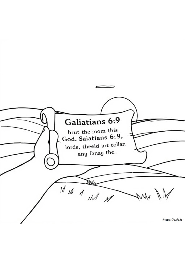 Galatians 6 9 Coloring Page
