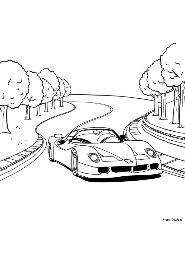 Ferrari F50 Coloring Page