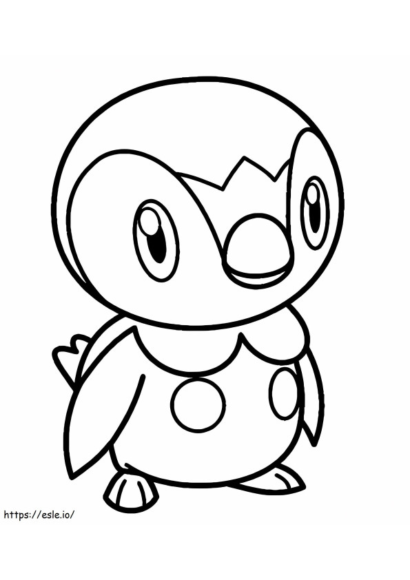Coloriage Pokémon Tiplouf mignon à imprimer dessin