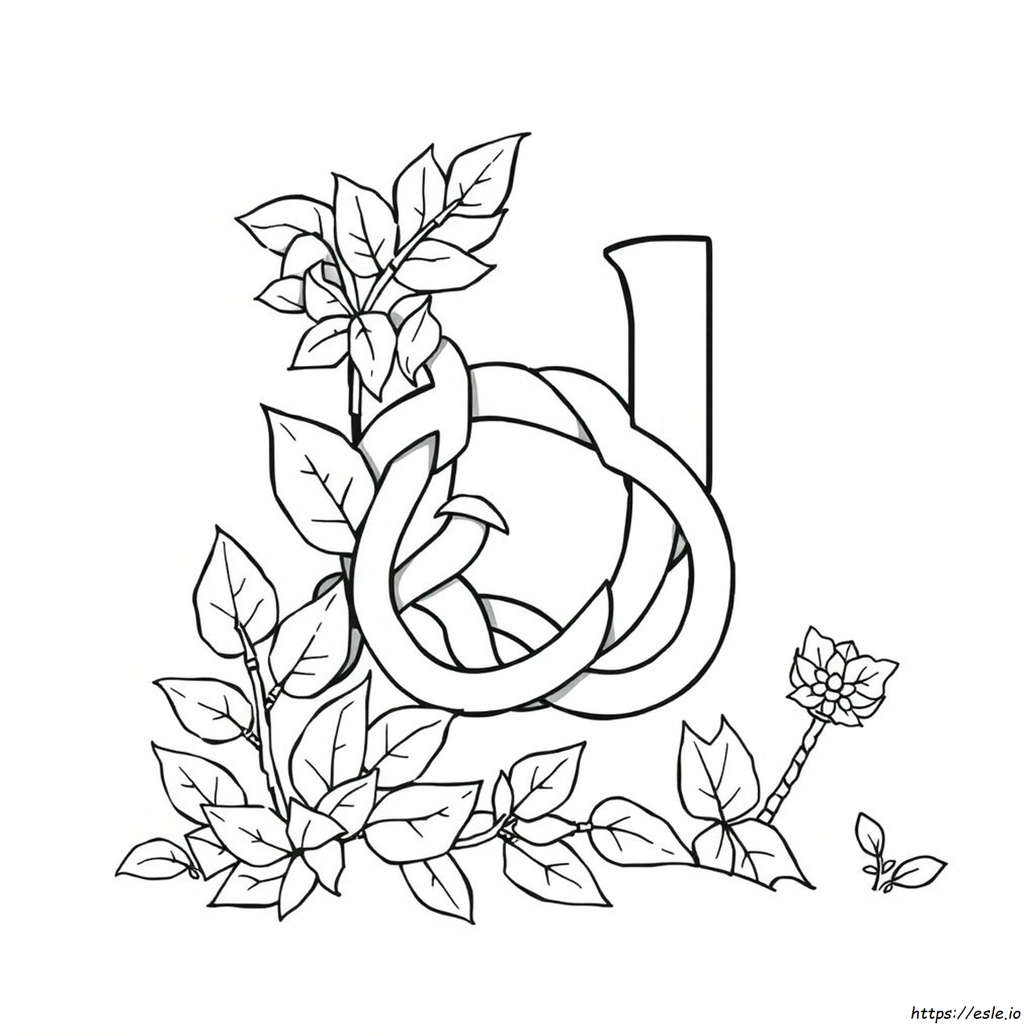 Alphabet Lore Coloring Pages D