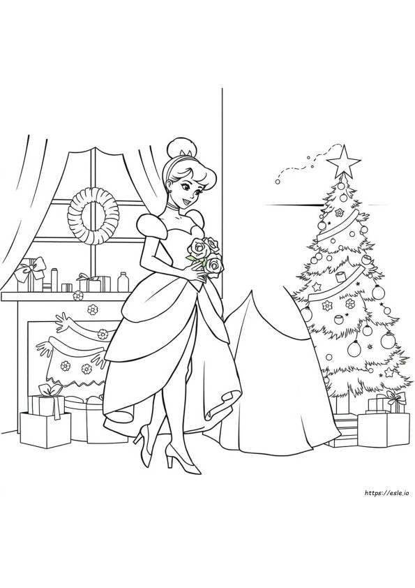 Weihnachts Cinderella Ausmalbilder