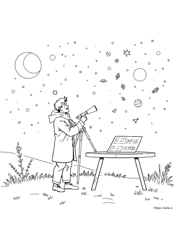 星占いのぬりえ