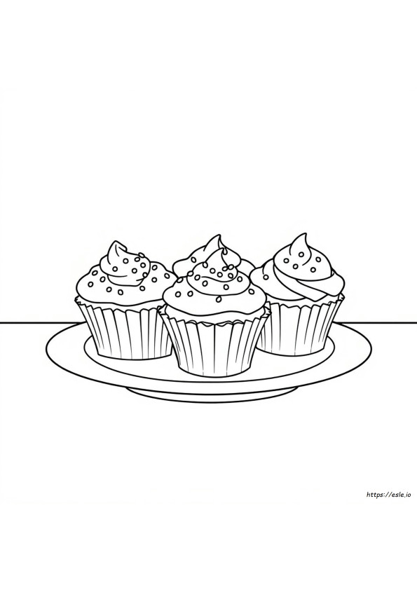 Cupcake Színező Oldalak