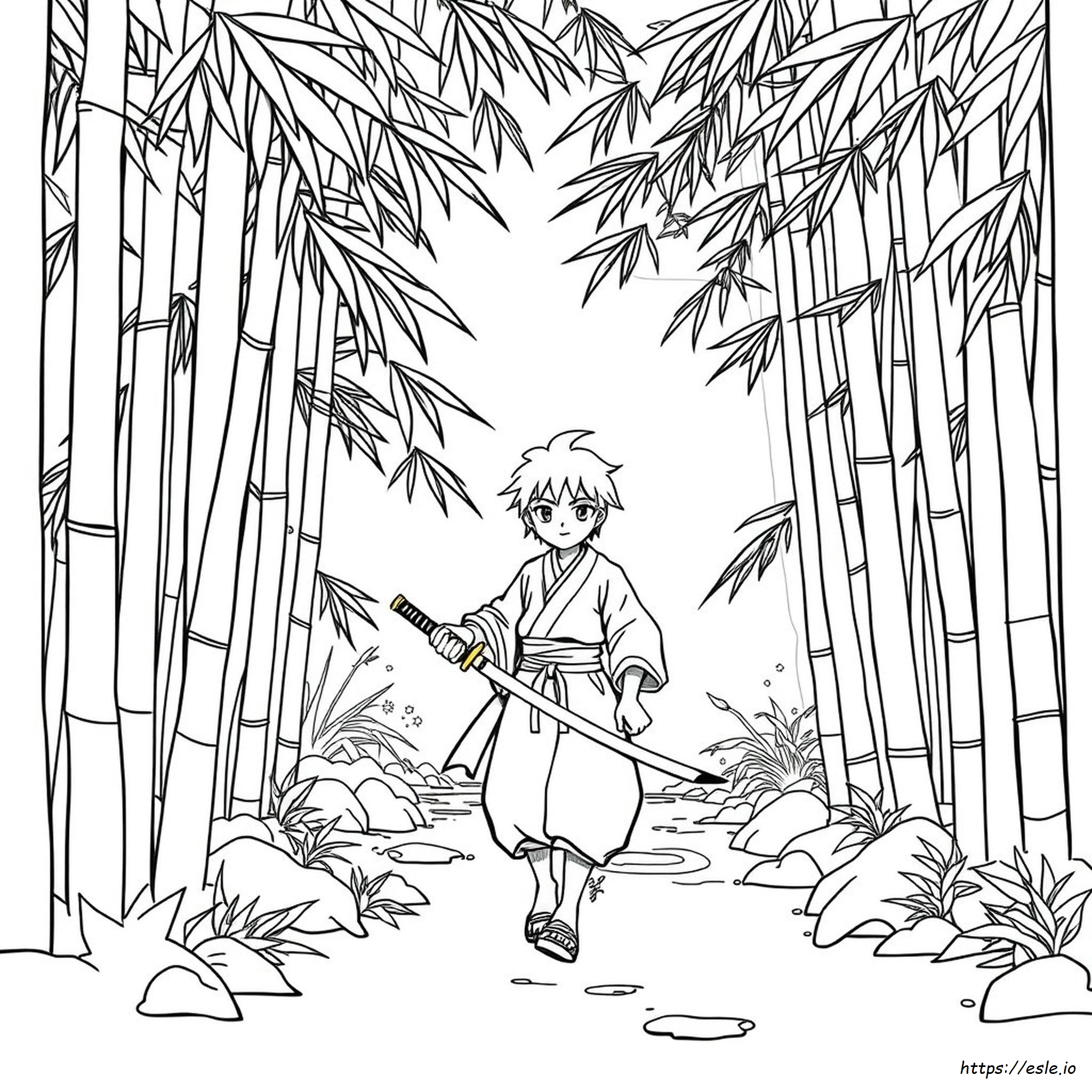 Tanjiro Coloring Pages Easy