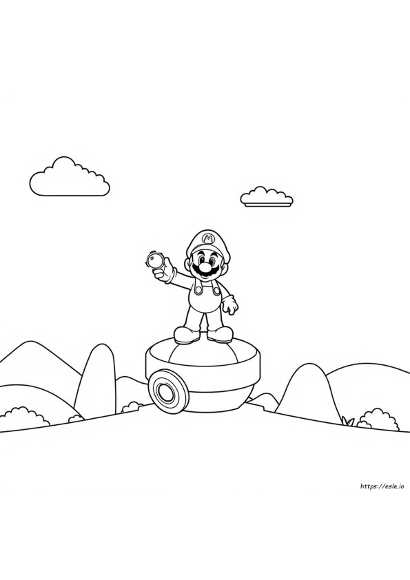 Mario 3D Coloring Pages