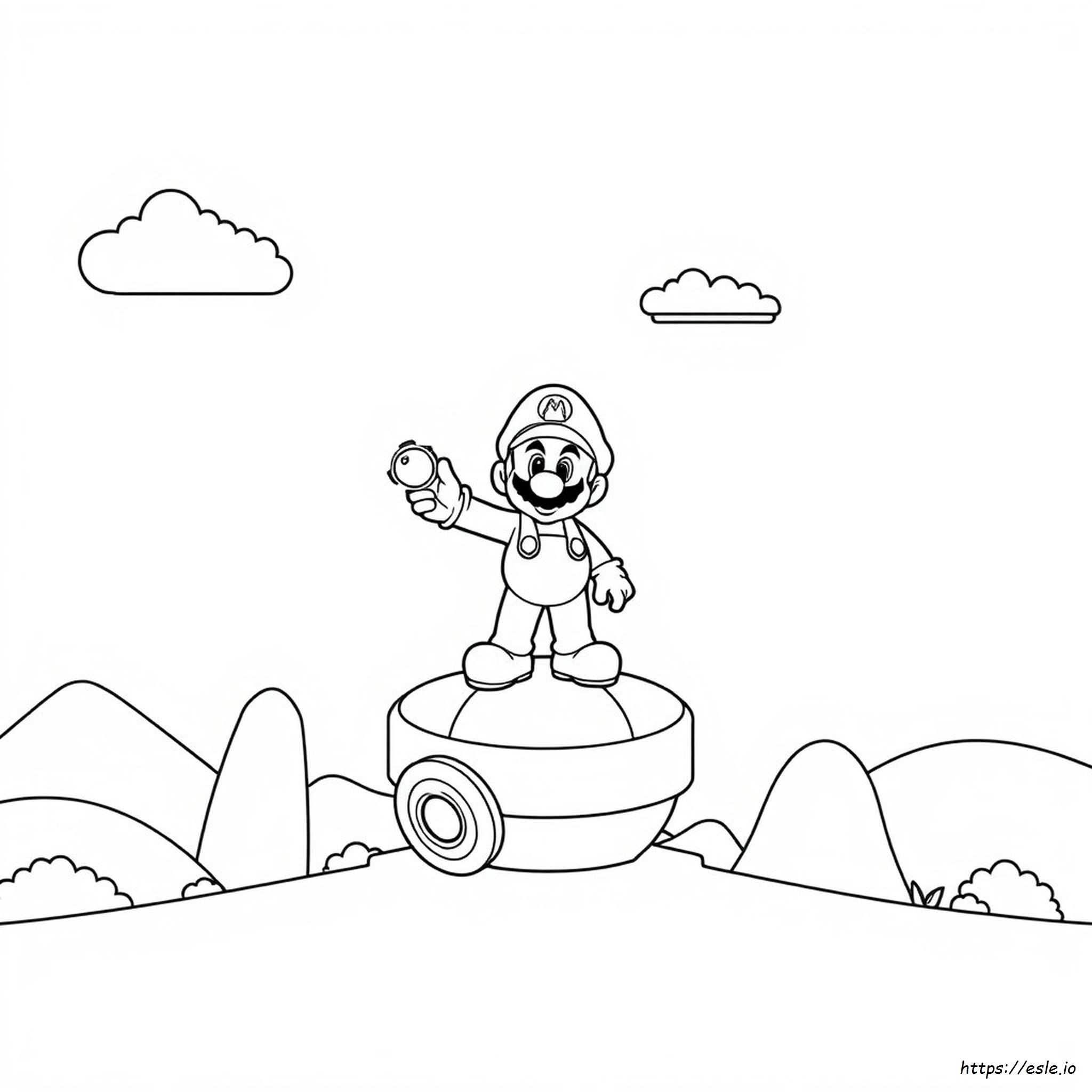 Páginas Para Colorear De Mario 3D