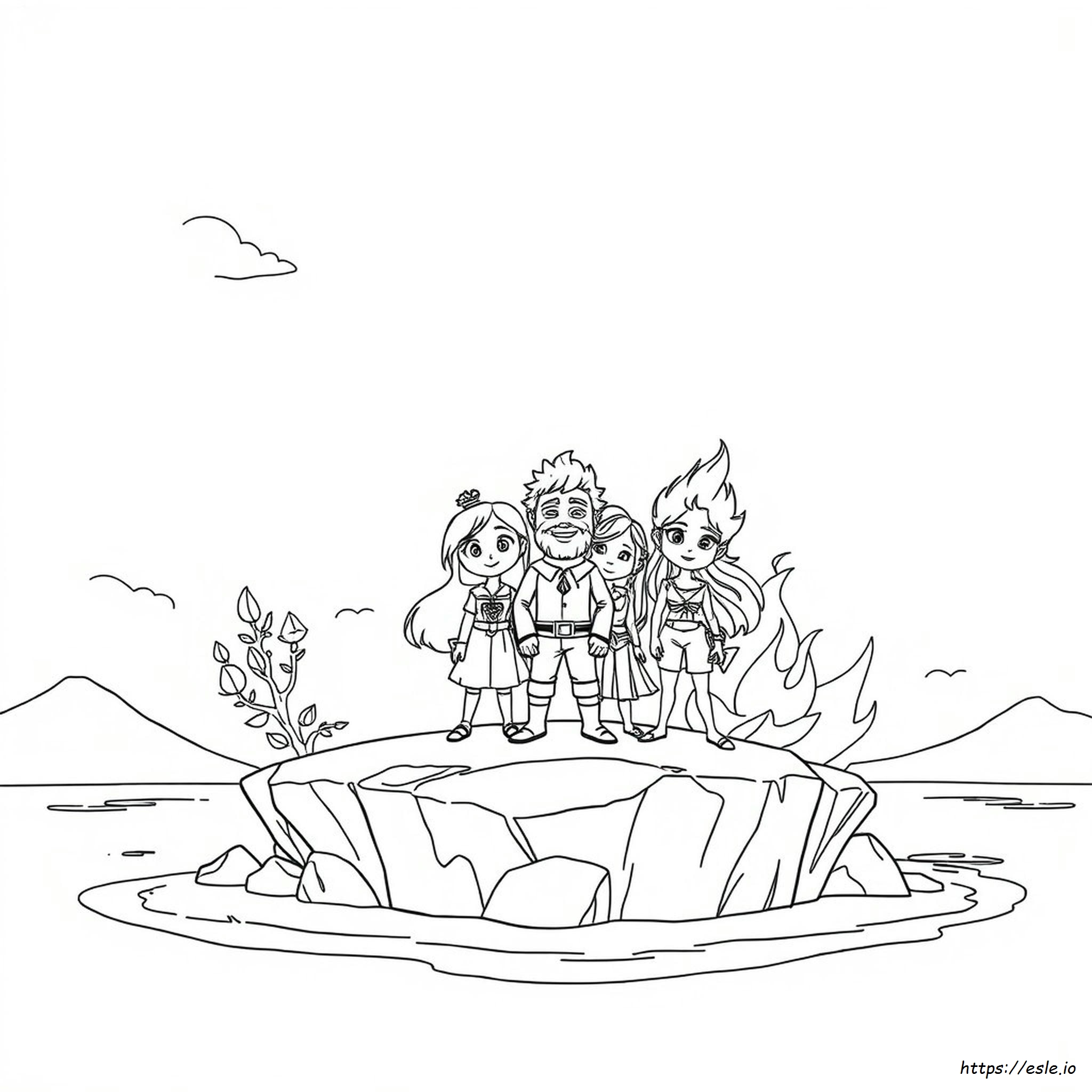 Elemental Movie Coloring Pages Printable