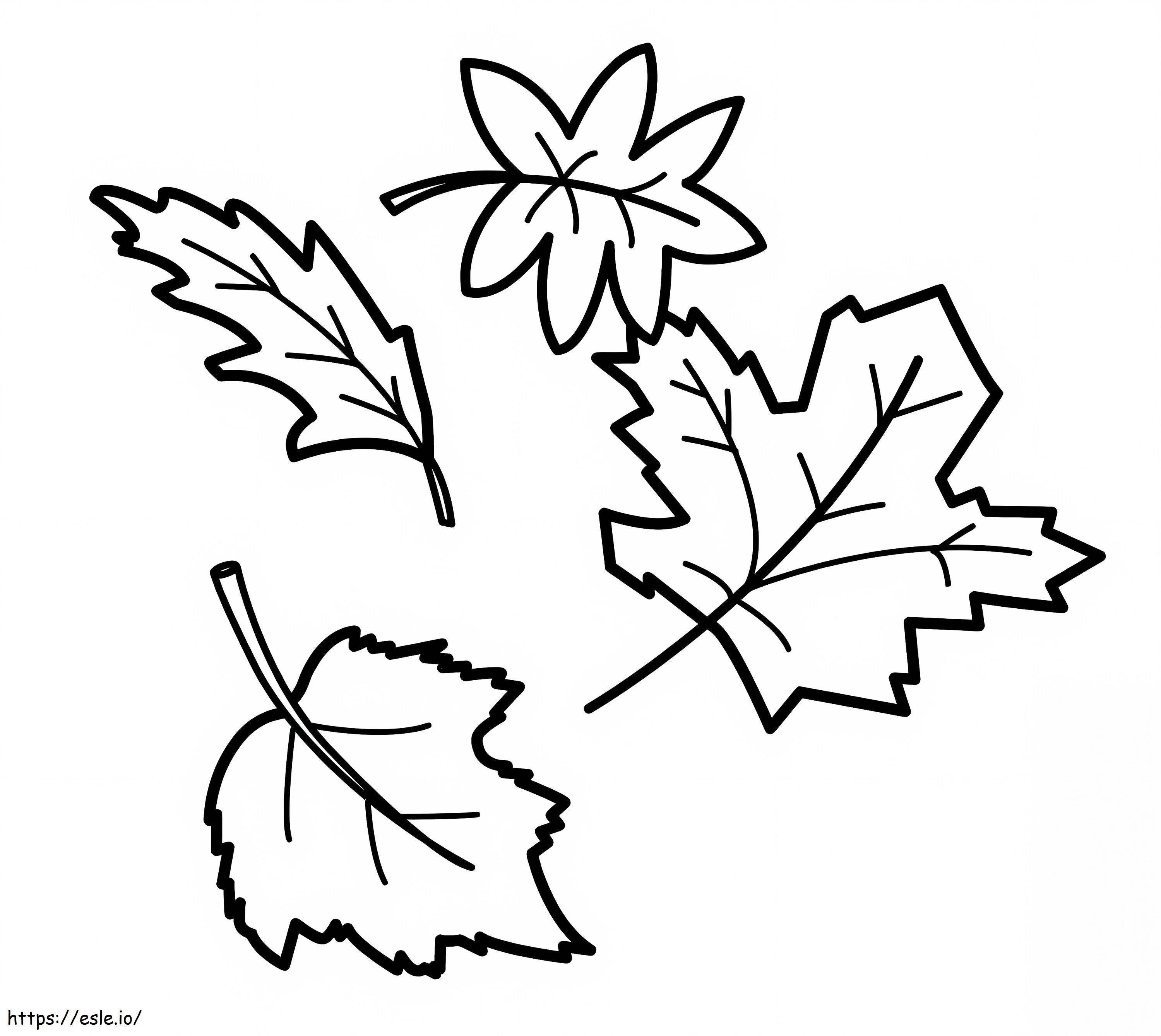 Fall Leaves 10 coloring page