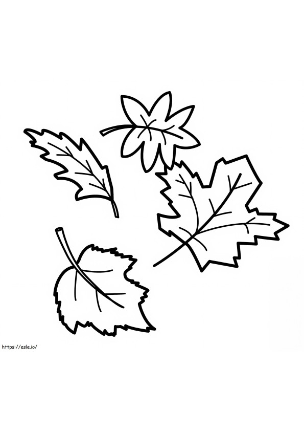 Coloriage Feuilles d'automne 10 à imprimer dessin