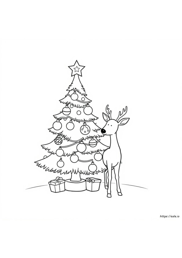 クリスマス 動物 ぬりえ