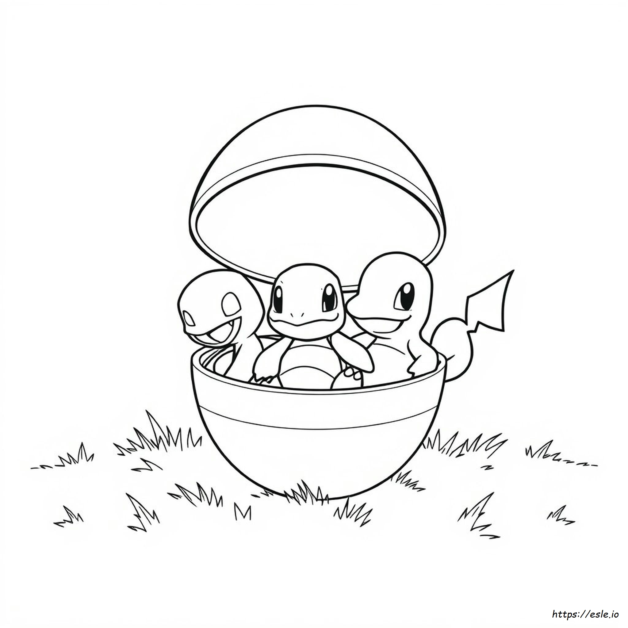 Starter Pokemon Colouring Pages
