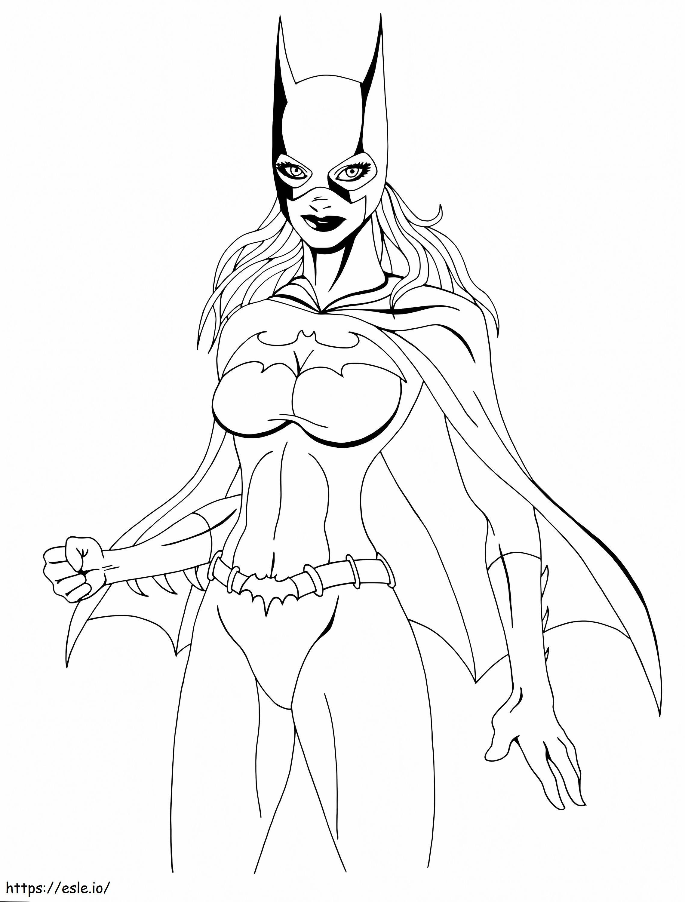 Genial Batgirl coloring page