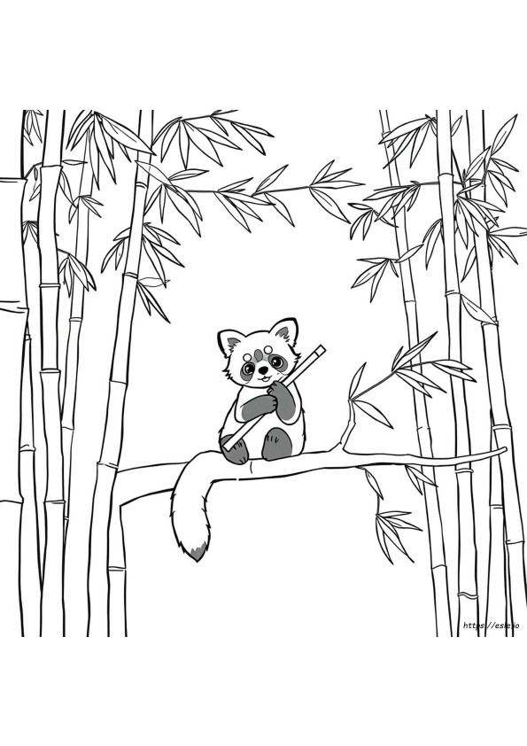 Rode Panda Kleurplaat Gratis Printen