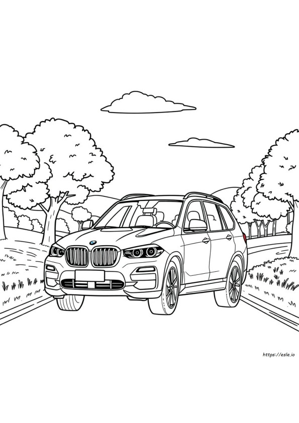 Bmw X5 Para Colorir