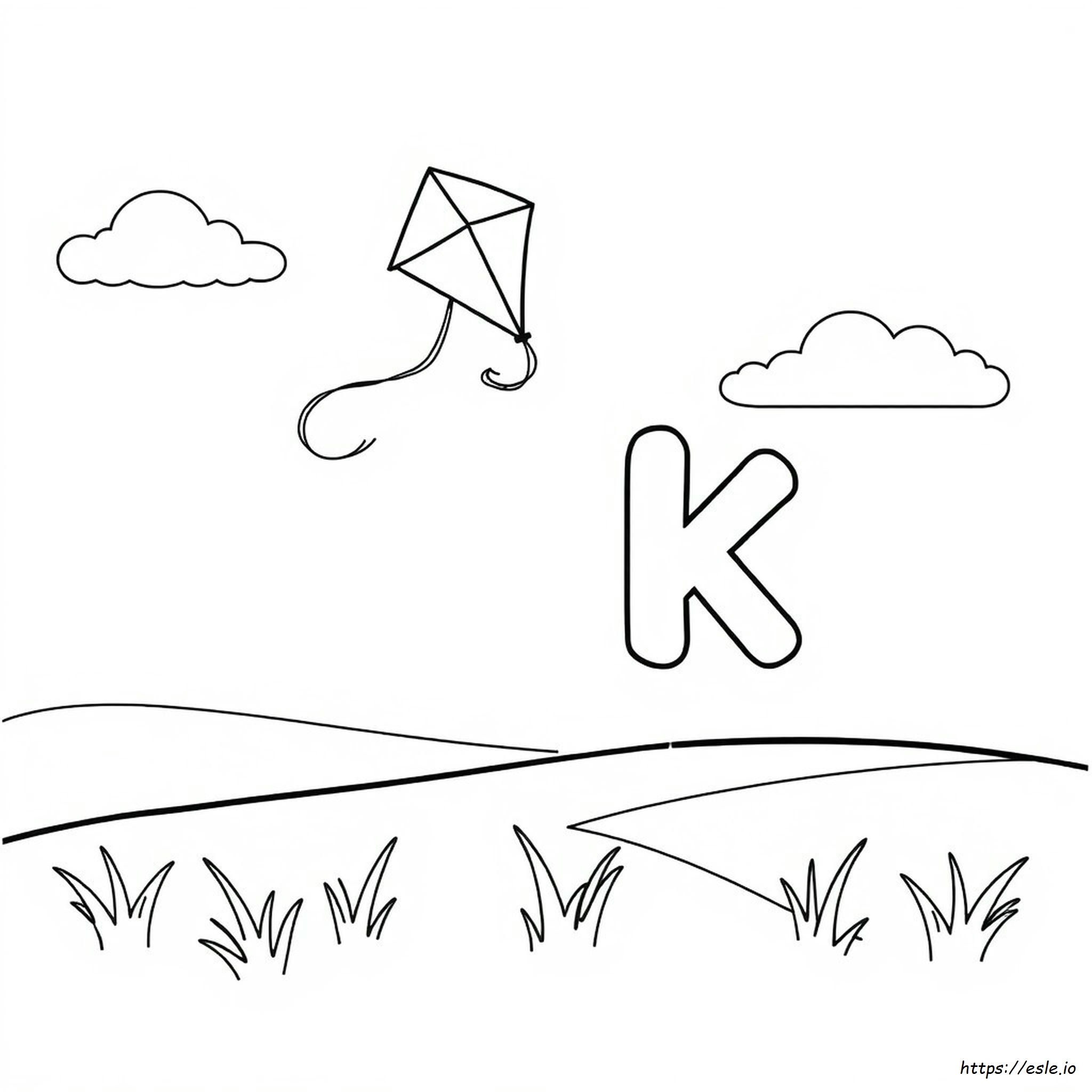 Kolorowanki Z Literą K