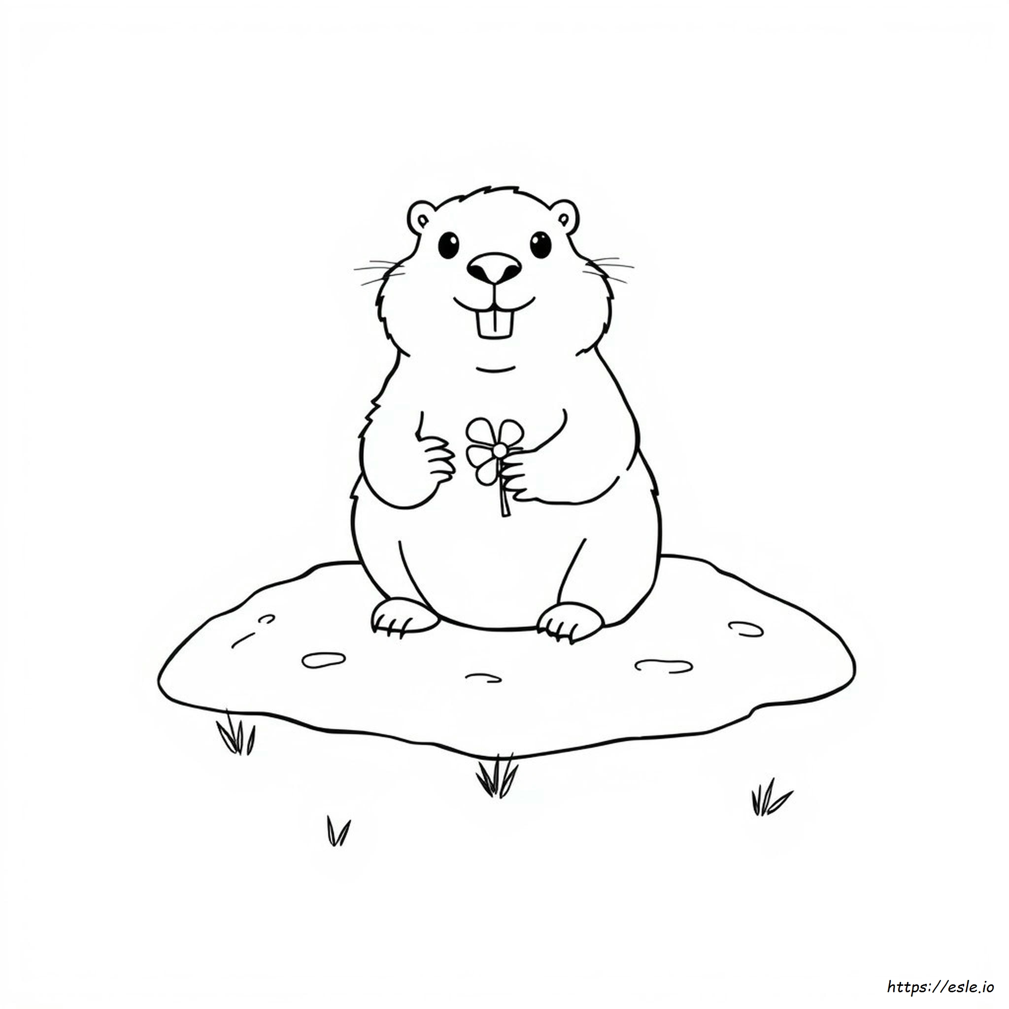 Groundhog Day Coloring Pages To Print