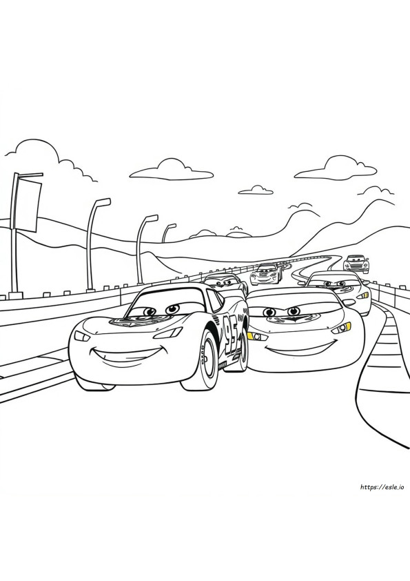 Coloriage Cars 3 Flash Mcqueen Dessin