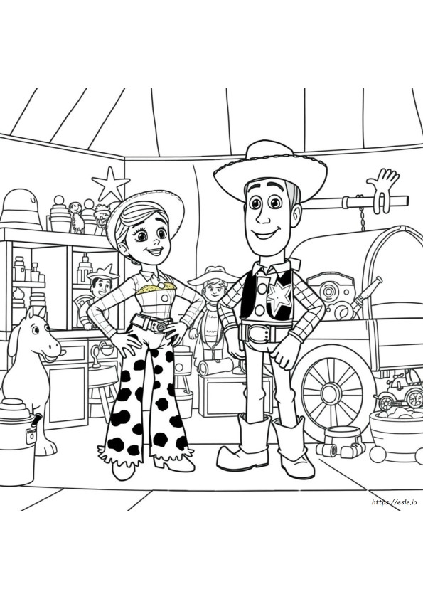 Jessie Toy Story Colouring Pages
